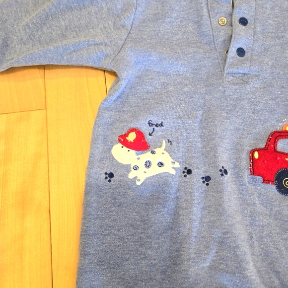 Carters, Baby Onesie, Fire Engine, Dalmatians, Dog, Size 3-6 Months - Picture 3 of 5